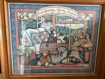 Listing 2 of 5 for Vintage print framed and signed