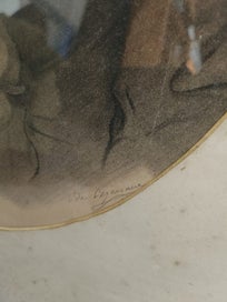 Listing 2 of 7 for Pencil Portrait of Elizabeth Jane Loftus Smith and her brother Digby