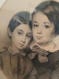 Listing 5 of 7 for Pencil Portrait of Elizabeth Jane Loftus Smith and her brother Digby