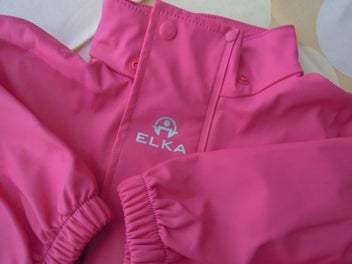 Listing 1 of 9 for RAINCOAT Rain Jacket ELKA Rainwear pink Made in Denmark Sz 80 / 09-12 months