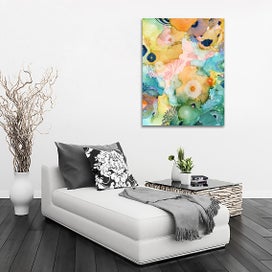 Listing 3 of 3 for Framed $1 RESERVE 1 Panel Canvas Art Print - Abstract