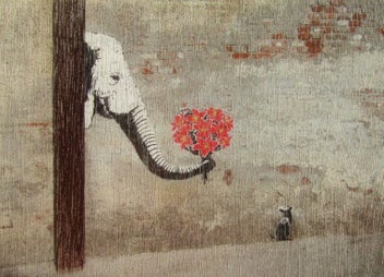 Listing 1 of 2 for Framed $1 RESERVE 1 Panel Canvas Art Print - Banksy