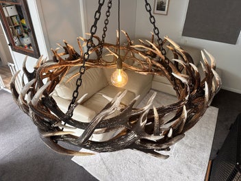 Listing 5 of 7 for Luxury Deer Antler Chandelier (SALE PRICE)