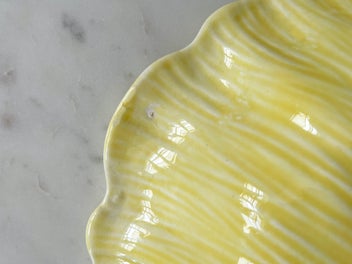 Listing 11 of 11 for Crown Ducal Yellow Fruit Bowl - Embossed Floral