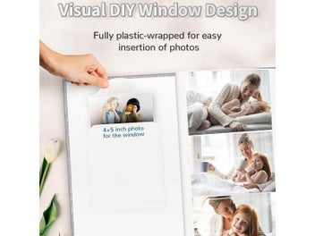 Listing 5 of 10 for 4x6 Linen Photo Album 300 Pockets For Wedding Family Photos