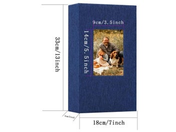 Listing 8 of 10 for 4x6 Linen Photo Album 300 Pockets For Wedding Family Photos
