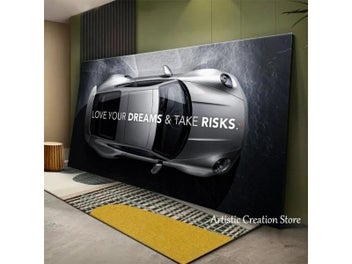 Listing 3 of 10 for Motivational Car Poster Luxury Sports Car Wall Art Decor