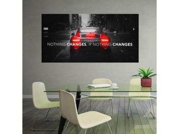 Listing 5 of 10 for Motivational Car Poster Luxury Sports Car Wall Art Decor