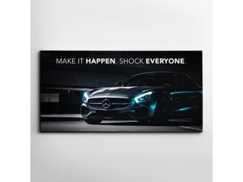 Listing 1 of 10 for Motivational Car Poster Luxury Sports Car Wall Art Decor
