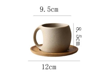 Listing 8 of 10 for Ceramic Coffee Cup Saucer 220ml For Breakfast Or Afternoon Tea