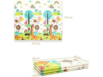 Listing 8 of 10 for Baby Play Mat Folding Waterproof Non-slip XPE Crawling Pad