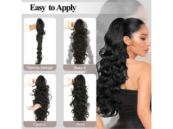 Listing 2 of 8 for 28inch Long Synthetic Curly Ponytail Hairpiece For Women