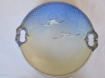 Listing 4 of 6 for Vintage Bing & Grondahl Seagull Large Cake Plate w/Fish Handles