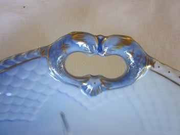 Listing 5 of 6 for Vintage Bing & Grondahl Seagull Large Cake Plate w/Fish Handles