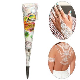 Listing 2 of 4 for Natural White Henna Paste Cone Temporary Tattoo Body Art Tool 30g