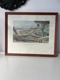 Listing 2 of 10 for 1967 print ,HAWKSTONE STREET ,WELLINGTON with the artist cottage. DAMAGED!!!!