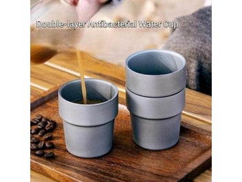 Listing 3 of 10 for 175ml Double-layer Titanium Alloy Cup For Outdoor Home