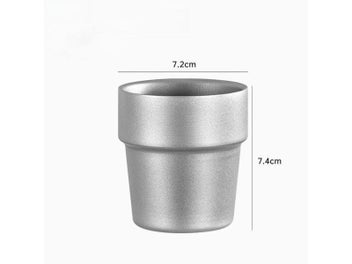 Listing 8 of 10 for 175ml Double-layer Titanium Alloy Cup For Outdoor Home