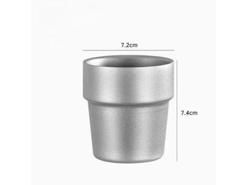 Listing 1 of 10 for 175ml Double-layer Titanium Alloy Cup For Outdoor Home