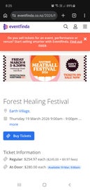Listing 2 of 2 for Forest Healing Festival tkt