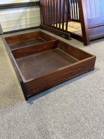 Listing 5 of 9 for Touch Wood NZ Adjustable Baby Cot + Trundle + Mattress + 2 NEW Protectors