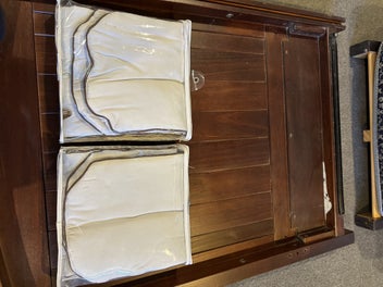 Listing 8 of 9 for Touch Wood NZ Adjustable Baby Cot + Trundle + Mattress + 2 NEW Protectors