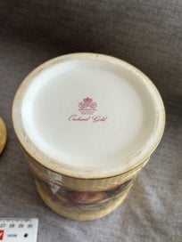 Listing 5 of 11 for Aynsley Orchard Gold - Biscuit Canister