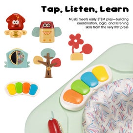 Listing 6 of 11 for PlayPals Baby Activity Center Jumper 360° Rotary Seat 5 Adjustable Heights Green