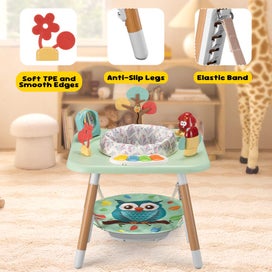 Listing 7 of 11 for PlayPals Baby Activity Center Jumper 360° Rotary Seat 5 Adjustable Heights Green