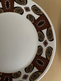 Listing 2 of 5 for J & G MEAKIN MID-CENTURY SIDE PLATES x6 - 'MAORI' PATTERN