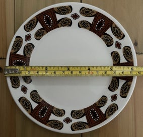 Listing 5 of 5 for J & G MEAKIN MID-CENTURY SIDE PLATES x6 - 'MAORI' PATTERN
