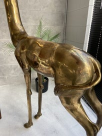 Listing 5 of 8 for — Large Mid Century Brass Gazelle —