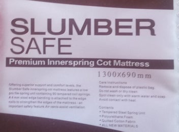 Listing 2 of 3 for COT MATTRESS-As New