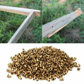 Listing 7 of 8 for 1000Pcs Beekeeper Beekeeping Beehive Bee Hive Brass Frame Eyelets Equipments