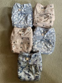 Listing 2 of 4 for 10 x Nestling Cloth Nappies with Extra Inserts