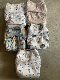 Listing 3 of 4 for 10 x Nestling Cloth Nappies with Extra Inserts