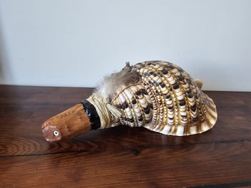 Listing 6 of 9 for Putatara - Taonga Puoro - Large Triton Shell - Putatara - Carving