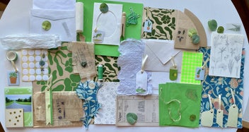 Listing 1 of 10 for Junk Journal Bundle - Green Tone