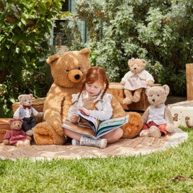Listing 2 of 4 for Jiggle & Giggle Animal Large Standing Bear Kids Plush Toy