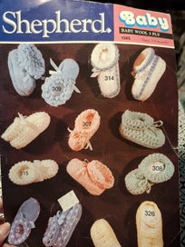 Listing 4 of 6 for Vintage Shepherd Baby Knit Booties Leaflet