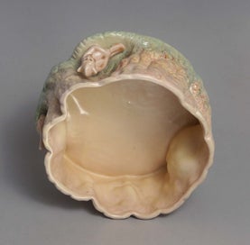 Listing 4 of 5 for LARGE SYLVAC PIXIE & RABBITS POTTERY VASE BOWL