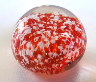 Listing 1 of 17 for <<< LUSH ART GLASS PAPERWEIGHT >>>