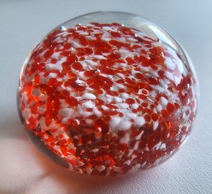 Listing 17 of 17 for <<< LUSH ART GLASS PAPERWEIGHT >>>