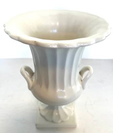 Listing 3 of 3 for 1950s-60s Beswick England Porcelain White Ribbed Vase