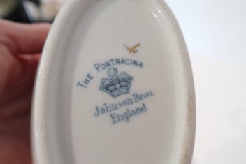 Listing 2 of 2 for ***VINTAGE JOHNSON BROS "THE PONTRACINA" GRAVY BOAT***