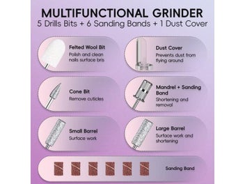Listing 8 of 10 for Rechargeable 2IN1 Electric Nail Drill For Gel Acrylic
