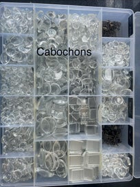 Listing 10 of 16 for Glass Cabochon Jewellery Parts and Complete Sets