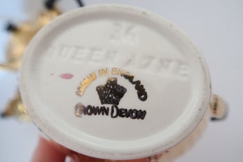 Listing 3 of 3 for ***VINTAGE CROWN DEVON QUEEN ANNE TEAPOT CREAMER AND SUGAR BOWL***