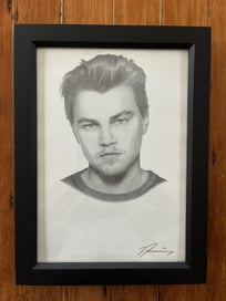 Listing 2 of 7 for PENCIL DRAWING LEONARDO DI CAPRIO LIMITED EDITION FRAMED