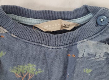 Listing 2 of 2 for Rhino print toddler sweater size 12-18 months
